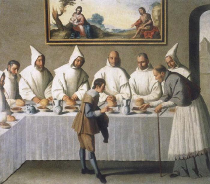 Francisco de Zurbaran The miracle of the hl. Hugo oil painting image